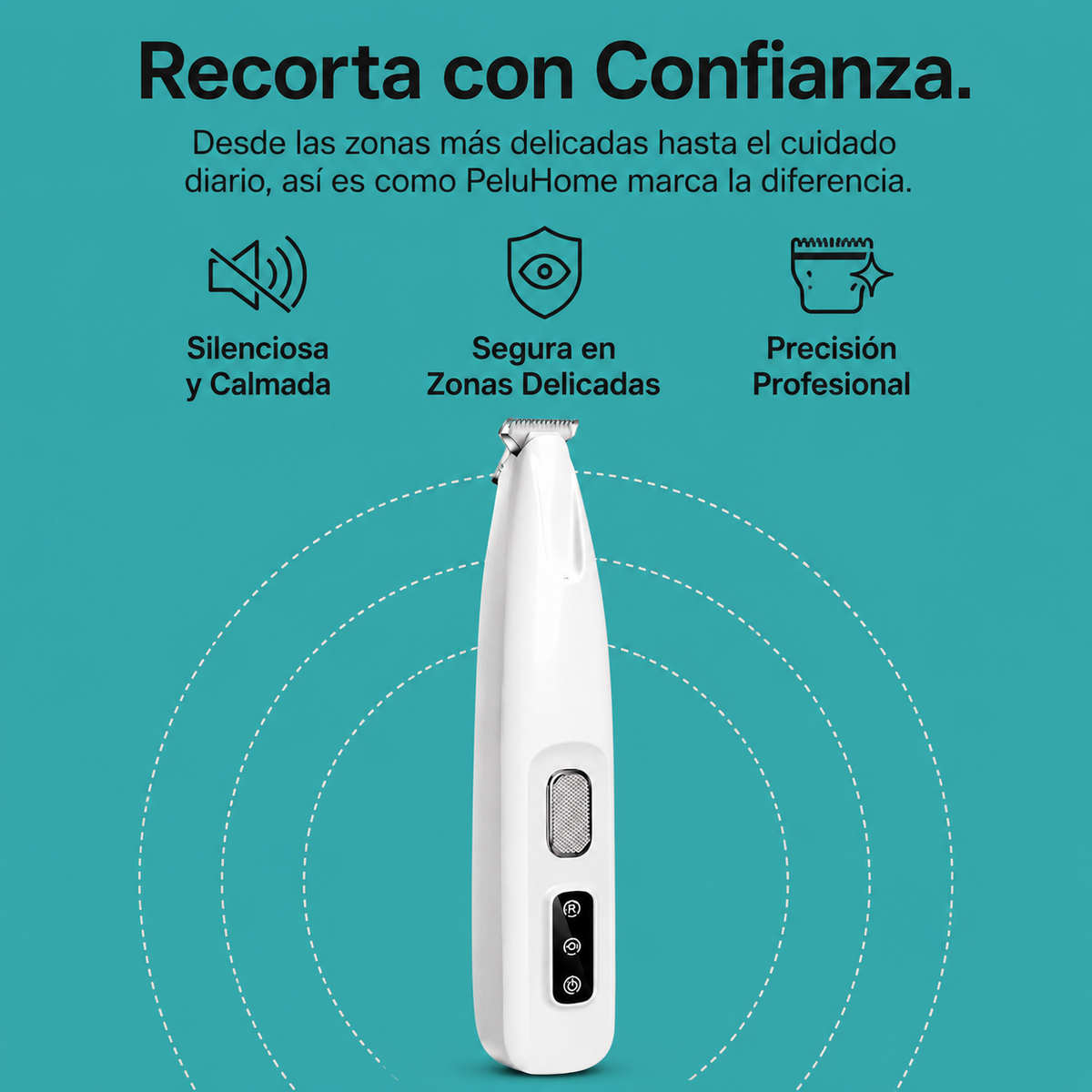 PeluHome ZenTrim — Recortadora de Precisión para Mascotas